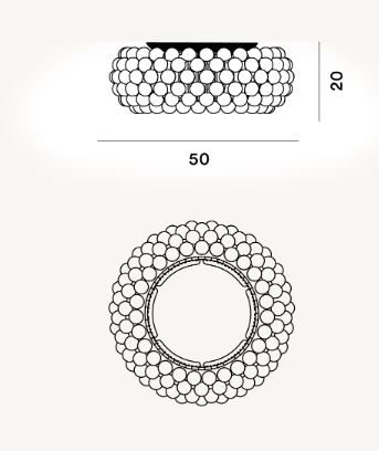 Caboche Plus Plafonnier Ø 50 cm LED-6