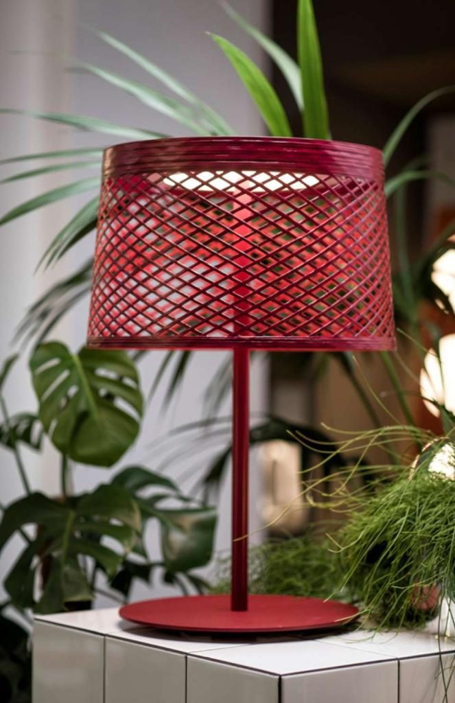 LAMPE DE TABLE MOBILE EXTERIEURE TWIGGY GRID XL ROUGE-3