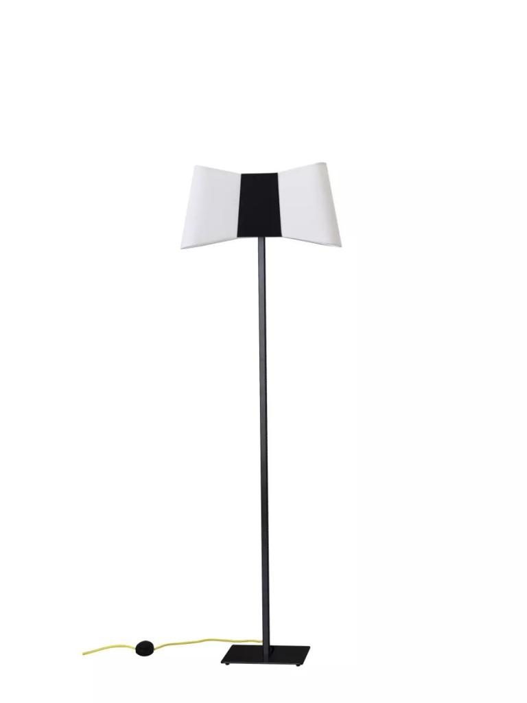Lampadaire Grand Couture Blanc Noir-2