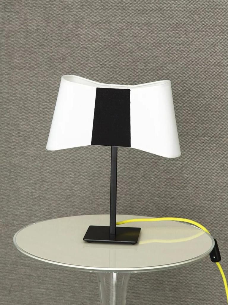 Lampe de Table Grand Couture Blanc Noir-2