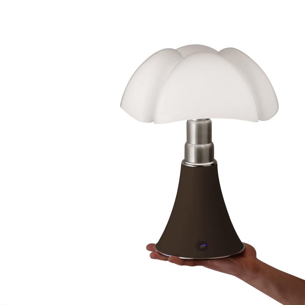Lampe de Table MINIPIPISTRELLO - 4,5W LED 2700K DIMMABLE - MARRON FONCE-3