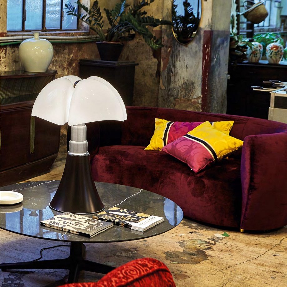 Lampe de Table PIPISTRELLO - 14W LED 2700K DIMMABLE - MARRON FONCE-5