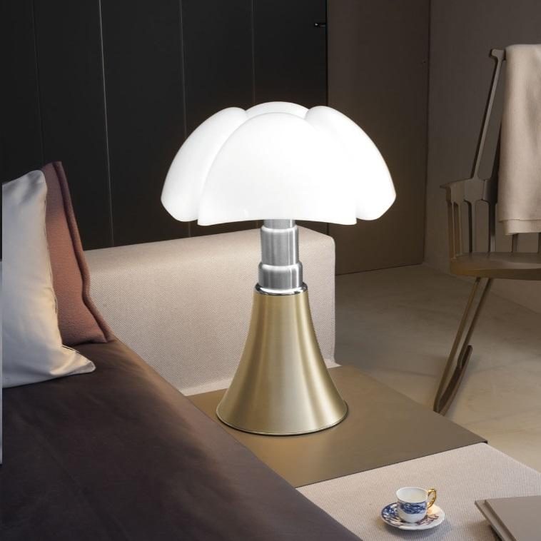 Lampe de Table PIPISTRELLO - 4X5W E14 LED - AMPOULES INCLUSES - LAITON SATINE NATUREL-7