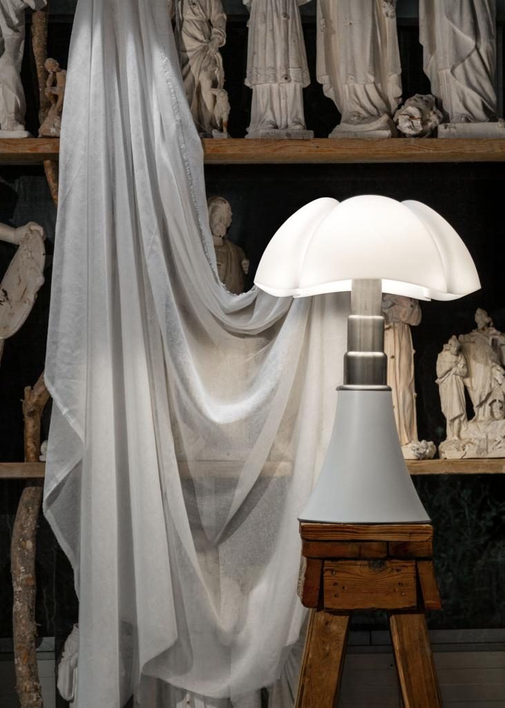 PIPISTRELLO GRANDE - Ampoules Led Incluses - ON OFF BLANC MAT-11