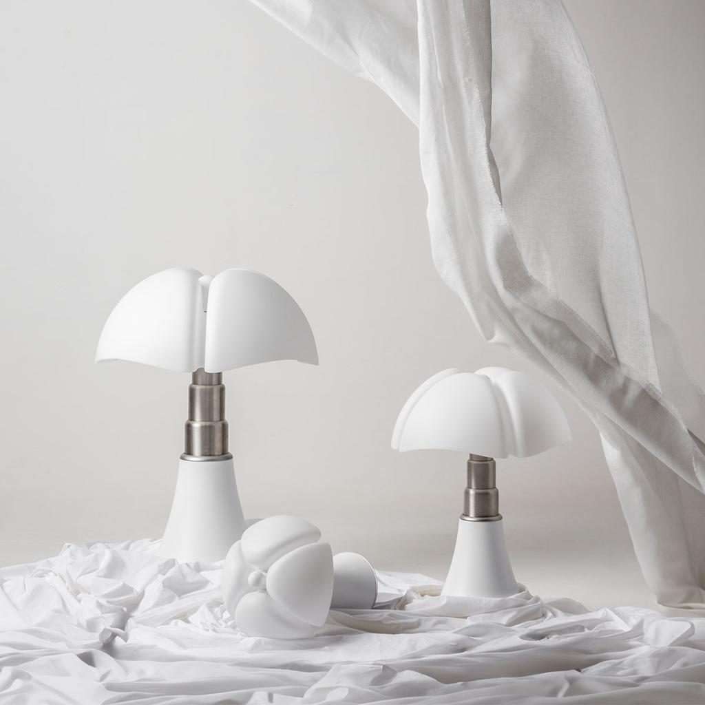PIPISTRELLO GRANDE - Ampoules Led Incluses - ON OFF BLANC MAT-12