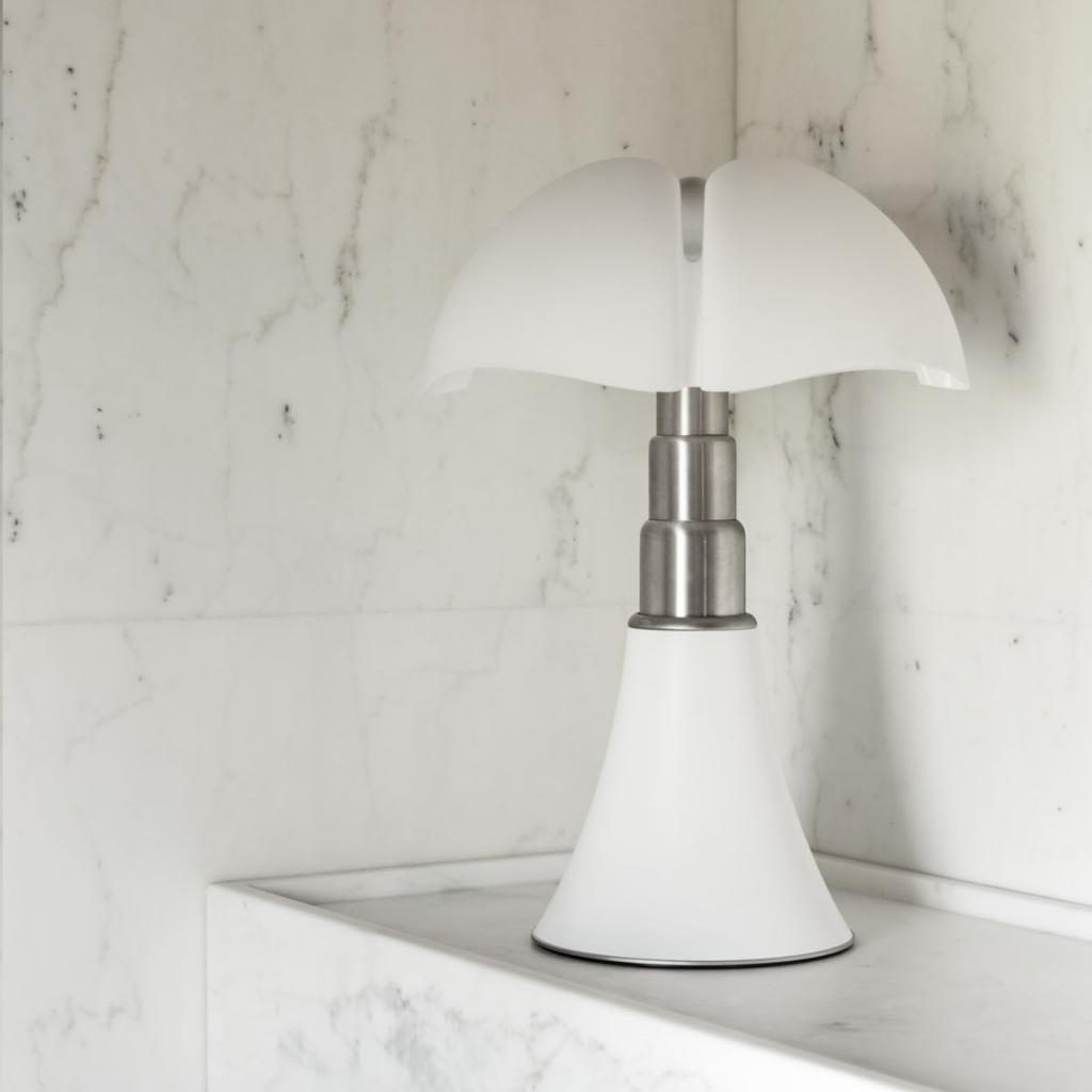 PIPISTRELLO GRANDE - Ampoules Led Incluses - ON OFF BLANC MAT-8