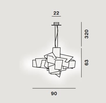 SUSPENSION BIG BANG LED VARIABLE BLANC-5