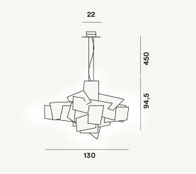 SUSPENSION BIG BANG XL LED BLANC-6