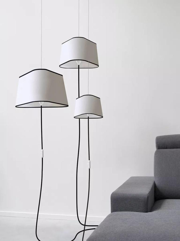 Suspension Nomade Petit Nuage Blanc bordure noire-11