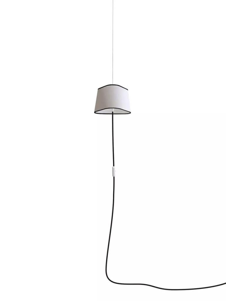 Suspension Nomade Petit Nuage Blanc bordure noire-12