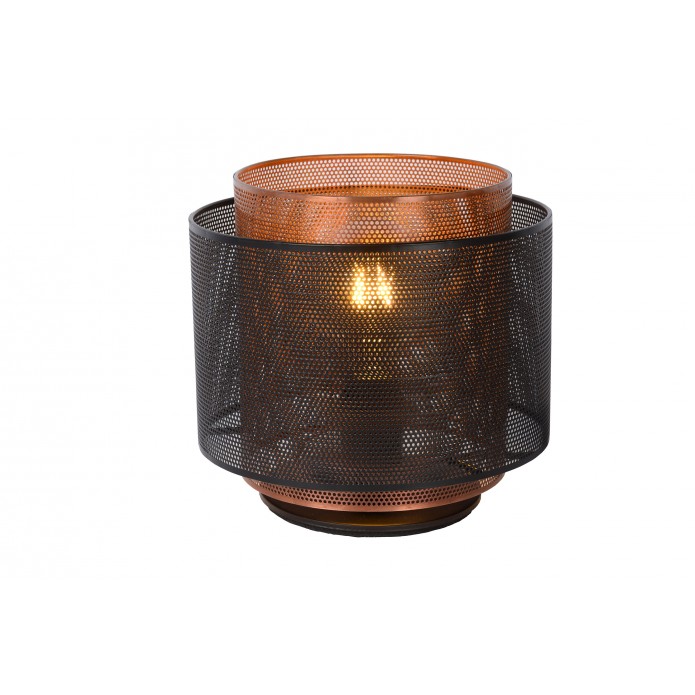 Gilia Lampe de table Ø25cm Noir Excloosiva