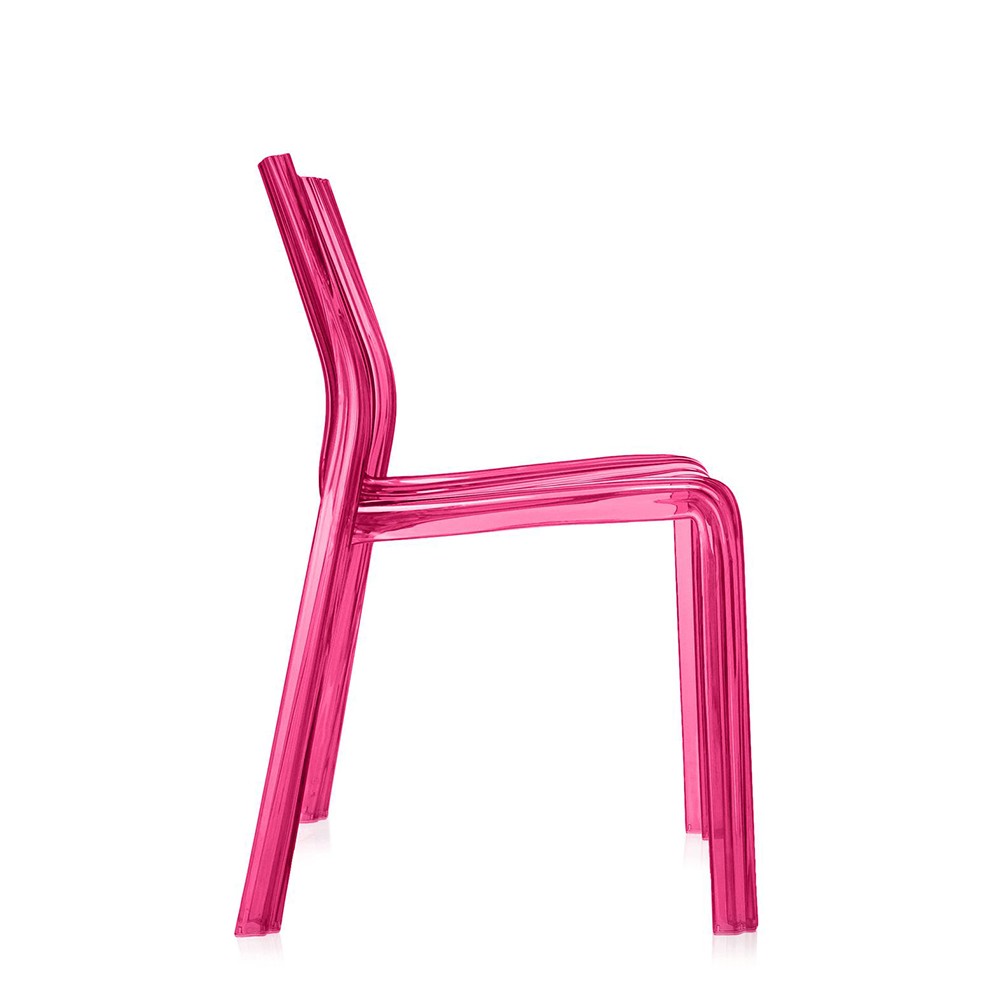 Chaises Frilly Fuchsia vendues par 2. Prix unitaire par Kartell