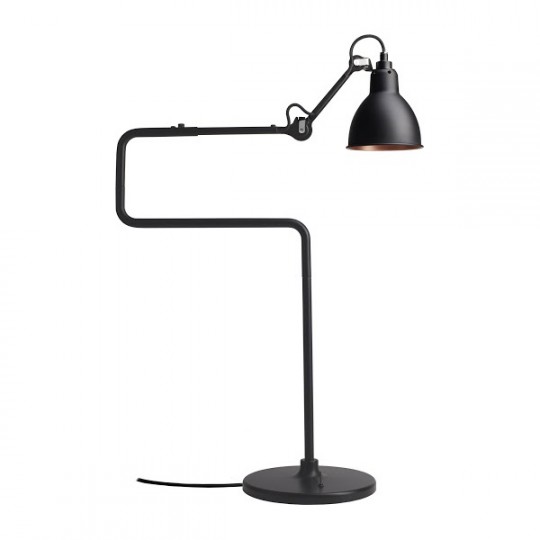 Lampe de Table 317 Noir Réflecteur Noir-Cuivre