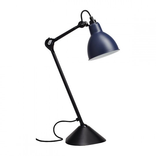 Lampe 205 Noir Réflecteur Bleu