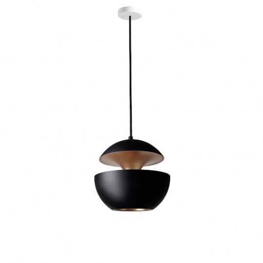 Here Comes The Sun Suspension Ø25cm Noir/Cuivre