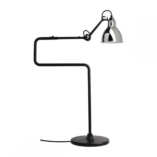 Lampe 317 Noir Réflecteur Chromé