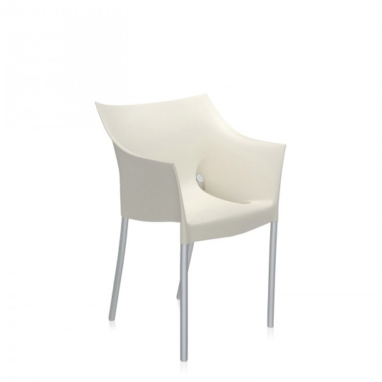 Dr No Fauteuil Blanc Cire pour lot de 2