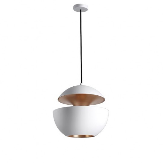 Here Comes The Sun Suspension Ø35cm Blanc/Cuivre
