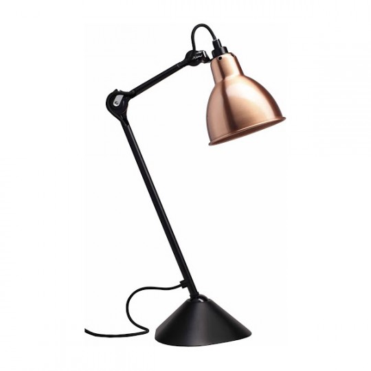 Lampe de Table 205 Noir Réflecteur Cuivre
