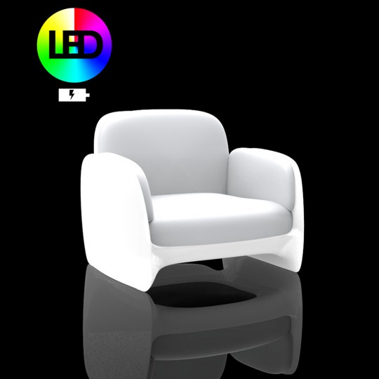 Pezzettina Fauteuil Lumineux RGB LED avec Batterie