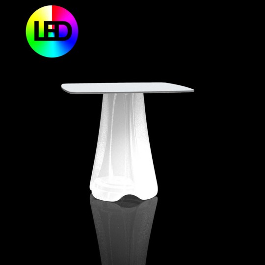 Pezzettina Table 80X80cm Lumineuse RGB LED