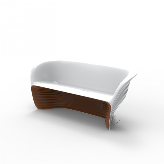 Biophilia Canapé Blanc/Marron Laqué