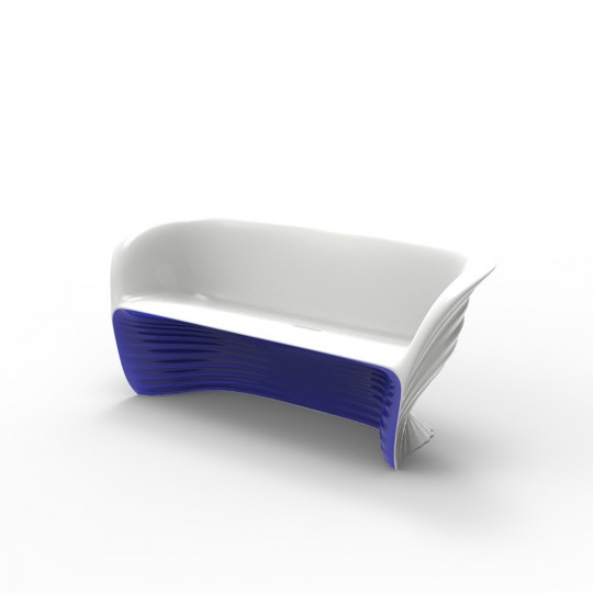 Biophilia Canapé Blanc/Bleu Laqué