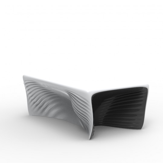 Biophilia Table Basse Blanc/Anthracite Laqué
