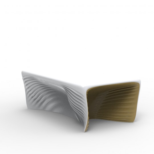 Biophilia Table Basse Blanc/Kaki Laqué