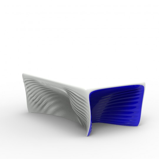 Biophilia Table Basse Blanc/Bleu Laqué