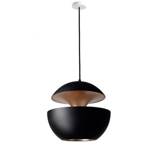 Here Comes The Sun Suspension Ø45cm Noir/Cuivre