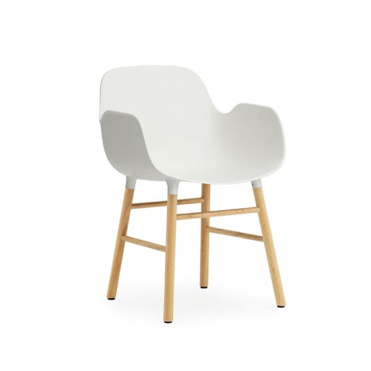 Form Armchair Blanche/Chêne