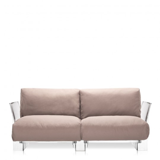 Pop Outdoor Canapé 2 Places Structure Transparente Tourterelle