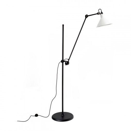 Lampadaire 215L Noir Satiné Réflecteur Blanc