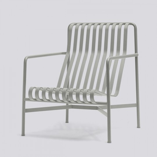 Palissade Lounge Chaise Haut Gris  