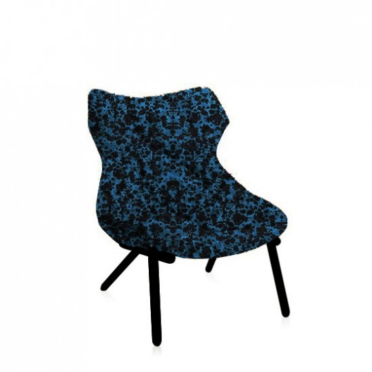 Foliage Fauteuil Bleu ? Pieds Noirs