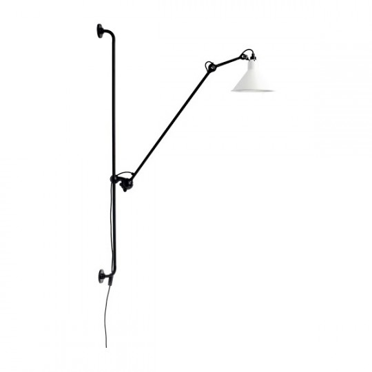 Applique 214 Noir Satiné Réflecteur Blanc