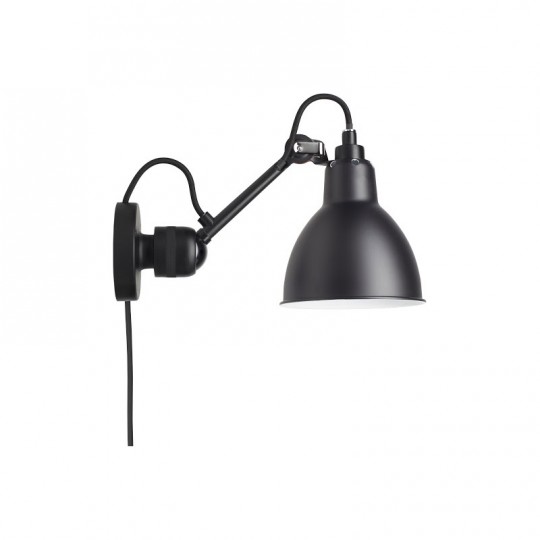 Applique 304 Noir Satiné avec Interrupteur sur Câble