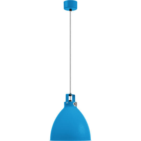 Augustin Suspension Ø24 Bleu Clair Finition Intérieure/Cordon Blanc