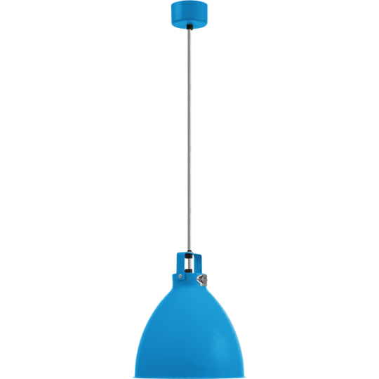 Augustin Suspension Ø24 Bleu Clair Finition Intérieure/Cordon Argent