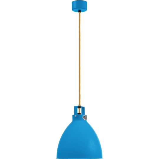 Augustin Suspension Ø24 Bleu Clair Finition Intérieure/Cordon Or