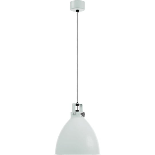 Augustin Suspension Ø24 Blanc Finition Intérieure/Cordon Argent