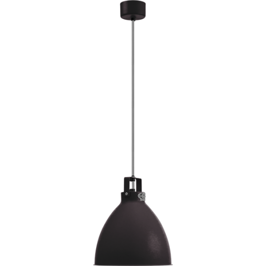 Augustin Suspension Ø24 Noir Finition Intérieure/Cordon Argent