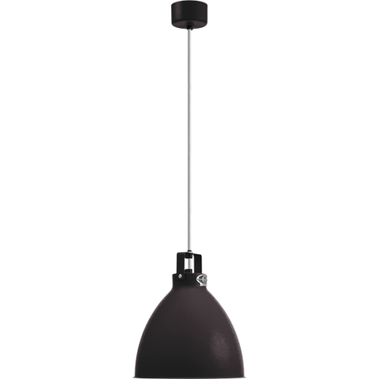 Augustin Suspension Ø24 Noir Finition Intérieure/Cordon Blanc