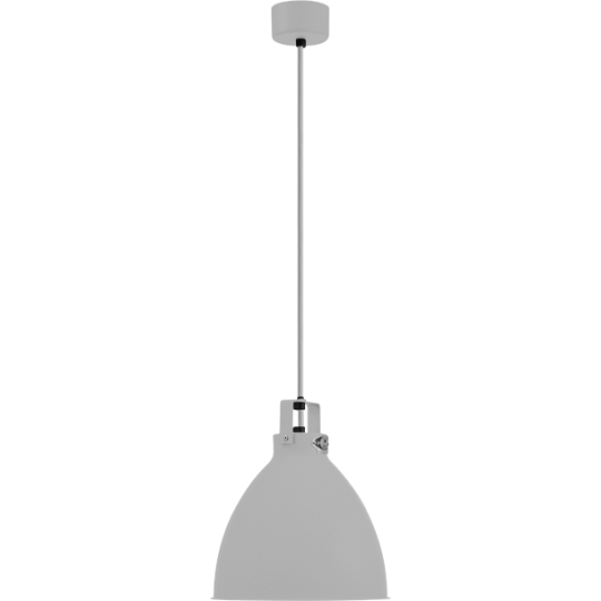 Augustin Suspension Ø24 Gris Argent Finition Intérieure/Cordon Argent