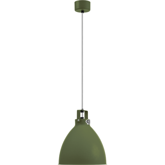 Augustin Suspension Ø24 Gris Olive Finition Intérieure/Cordon Blanc