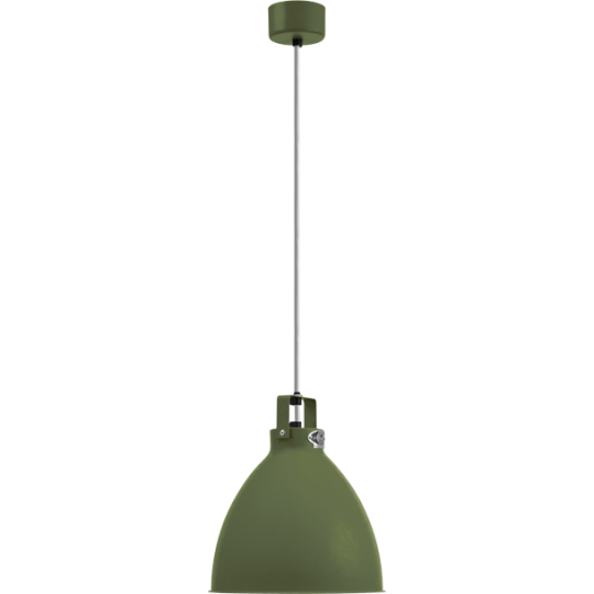 Augustin Suspension Ø24 Gris Olive Finition Intérieure/Cordon Argent