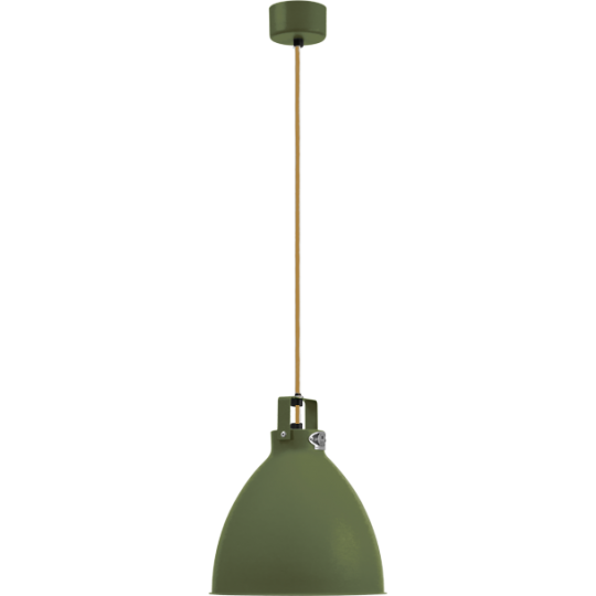 Augustin Suspension Ø24 Gris Olive Finition Intérieure/Cordon Or