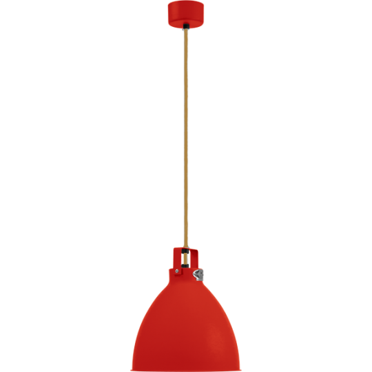 Augustin Suspension Ø24 Rouge Finition Intérieure/Cordon Or