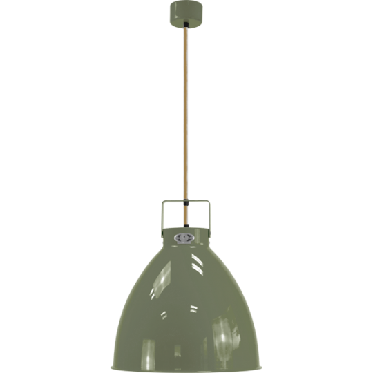 Augustin Suspension Ø36 Gris Olive Finition Intérieure/Cordon Or